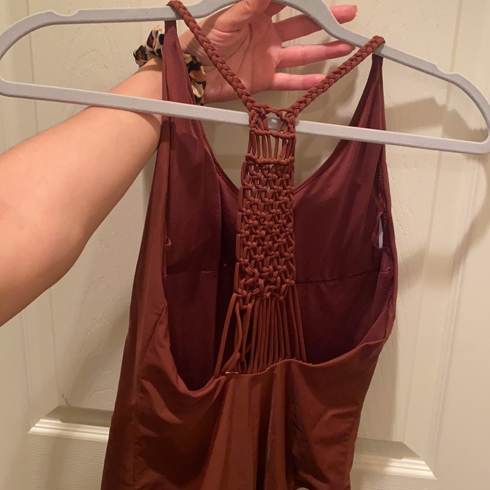 Maroon Bathing Suit - Picture 2 of 3